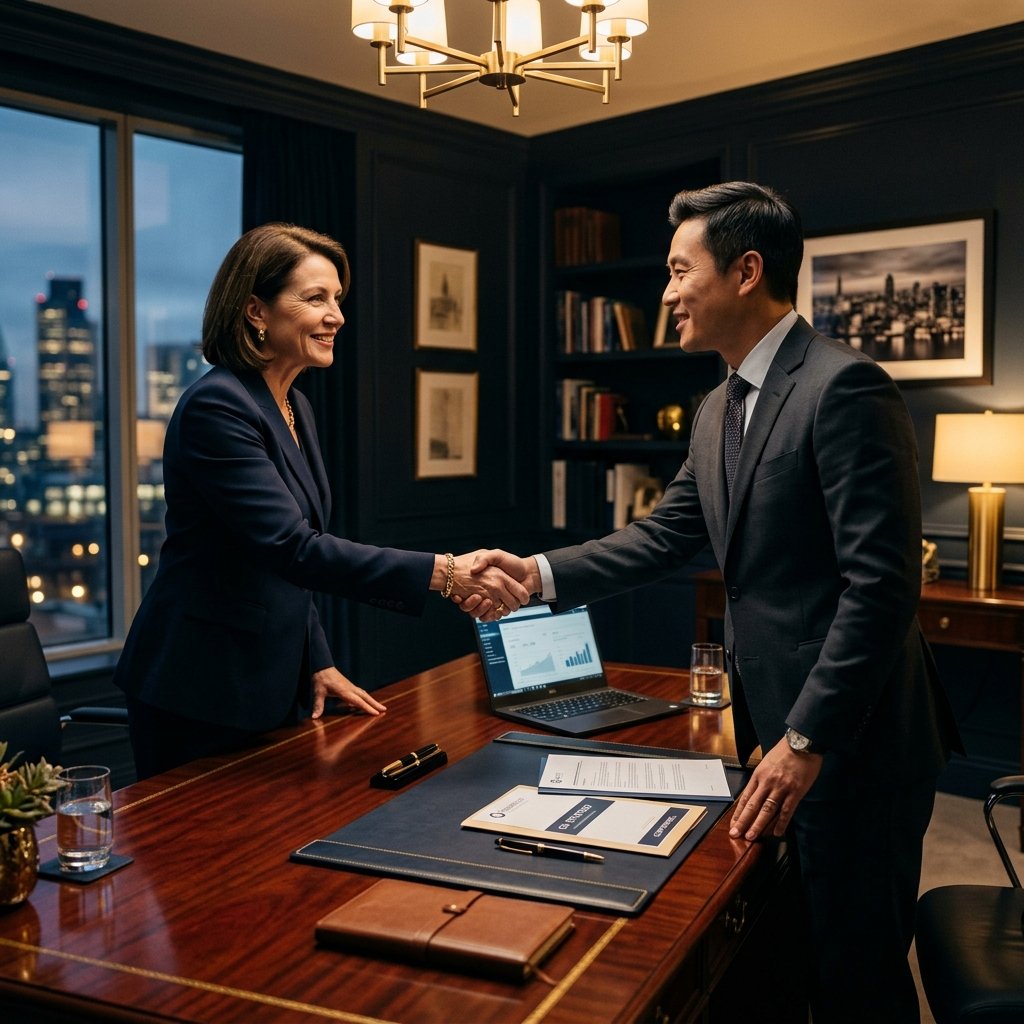 Expert financial consultation meeting
